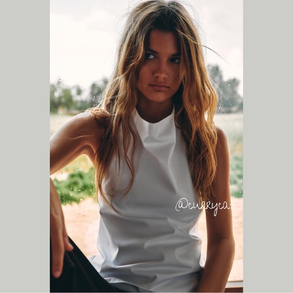 NWT ZARA DRAPED TRENCH HALTER TOP - Picture 4 of 8